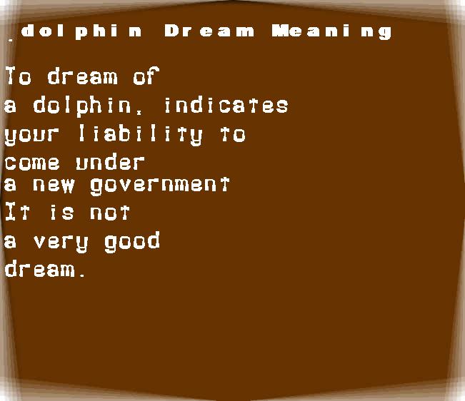  dream meanings dolphin
