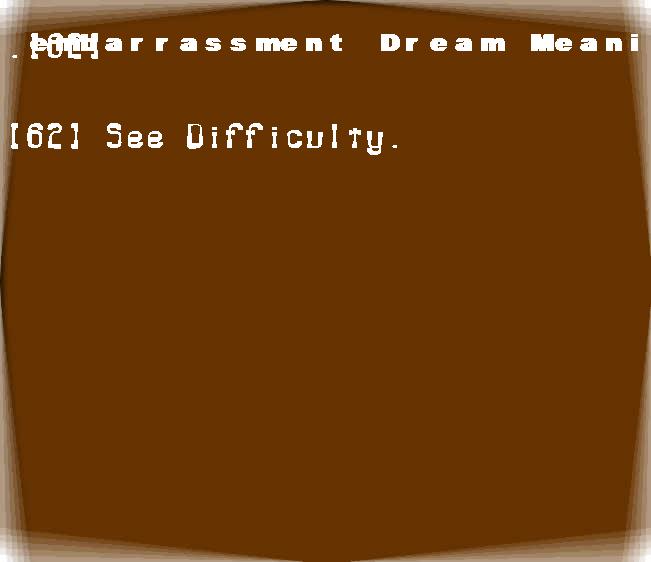  dream meanings embarrassment