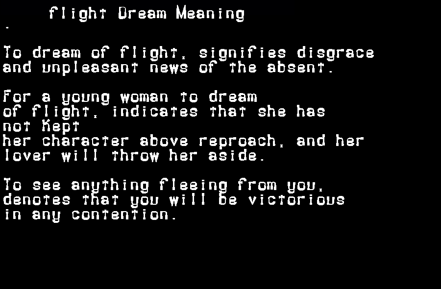  dream meanings flight