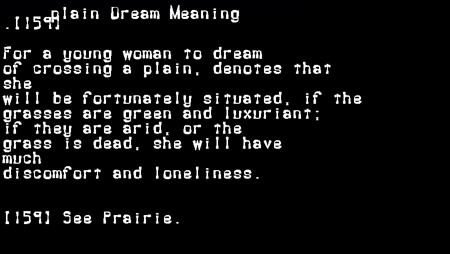  dream meanings plain