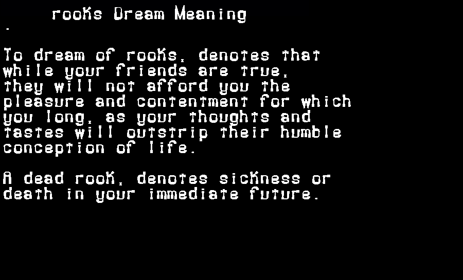  dream meanings rooks
