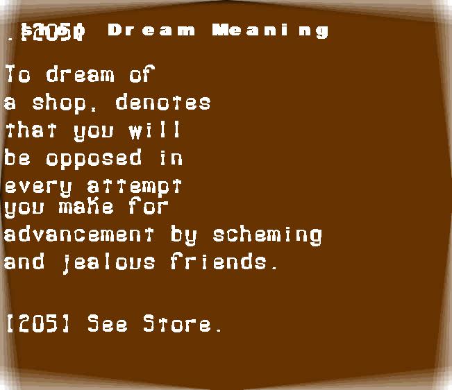  dream meanings shop