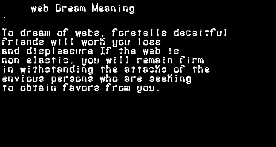 dream meanings web